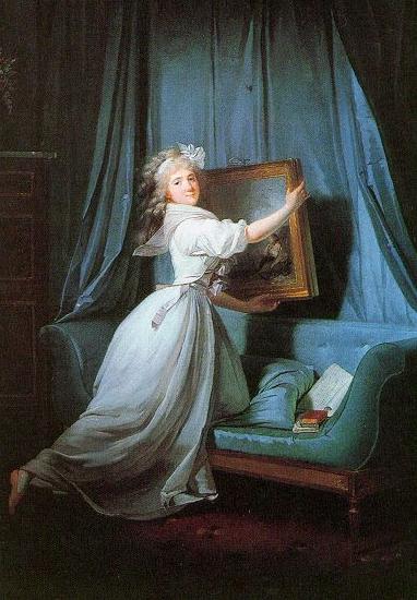 Henri Pierre Danloux Portrait de Mademoiselle Rosalie Duthe oil painting image